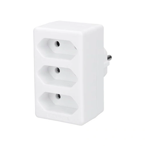 SOLIGHT adaptér rozbočovací 3x x2.5A ploché