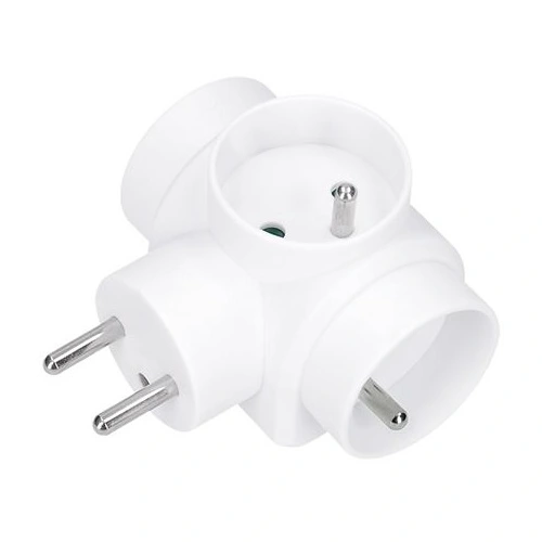 SOLIGHT adaptér rozbočovací 3x10A kulaté