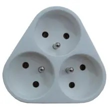 SOLIGHT adaptér rozbočovací 3x10A trojúhelník