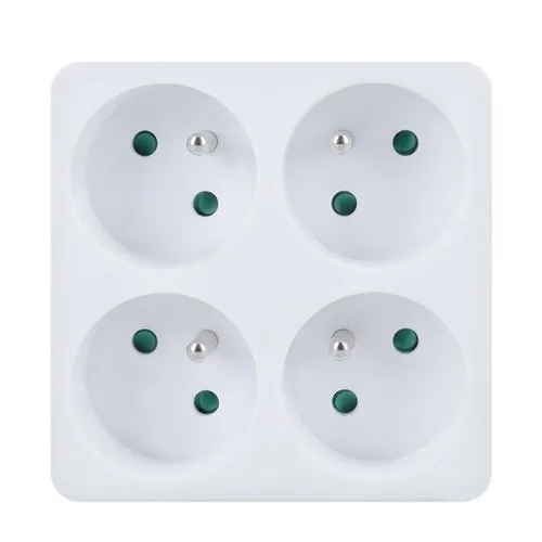 SOLIGHT adaptér rozbočovací 4 x 10A bílá