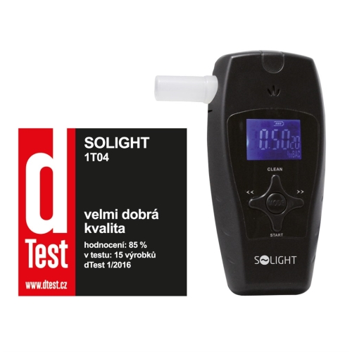 SOLIGHT alkoholtester profi 1T04 ;bar.display auto.čistění