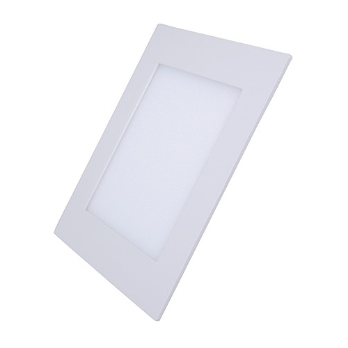 SOLIGHT downlight, podhledový, 18W, 1530lm, 3000K, tenký, čtvercový, bílý˙