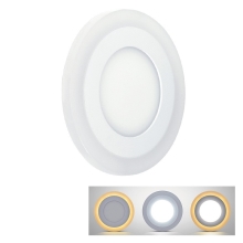 SOLIGHT downlight podhledový, 18W+6W 1530lm 4000K, kulatý˙