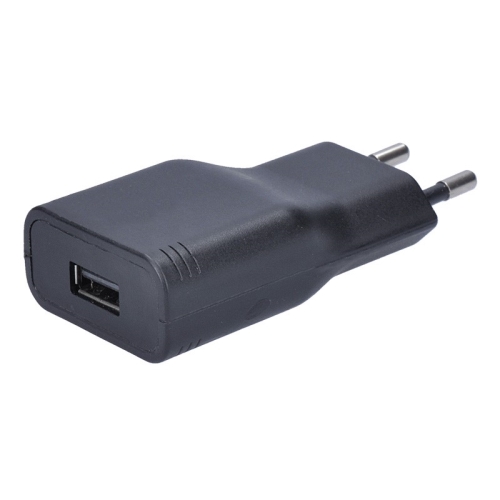 SOLIGHT kabel datový USB.nabíjecí adaptér 1x USB 2400mA AC 230V černý