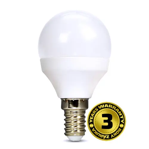 SOLIGHT LED kapka miniglobe P45 4W E14 3000K 310lm bílé provedení
