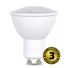 SOLIGHT LED reflektor PAR16 žárovka.bodová 7W/65W GU10 4000K 500lm bílá 120°