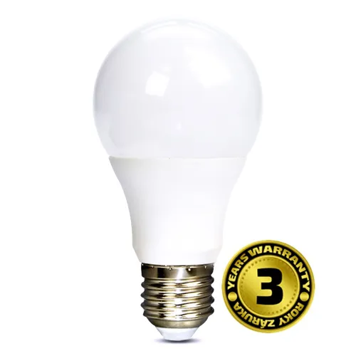SOLIGHT LED žárovka A60 7W. E27. 3000K. 270°. 520lm