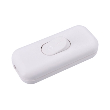 SOLIGHT mezišňůrový vypínač jednopólový průchozí bílý