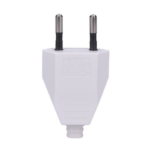 SOLIGHT plochá vidlice 2.5A, přímá, IP20, bílá 2P+0