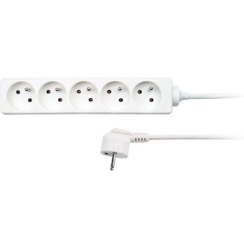 SOLIGHT prodlužovák , 5-zásuvka,1.5m, bílá /PP40/