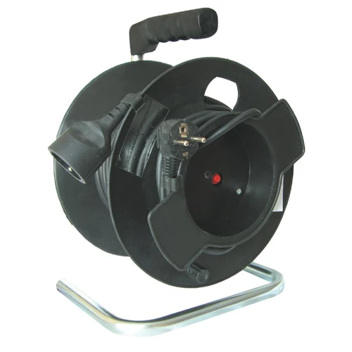 SOLIGHT prodlužovák na bubnu 1-zas s tepel pojistkou 25m 1.5mm 018
