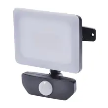 SOLIGHT reflektor (floodlight) se sensorem, 10W, 850lm, 4000K, IP44, černý