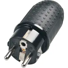 SOLIGHT vidlice přímá gumová 230V 16A IP44