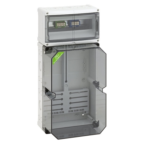 SPELSBERG rozvodnice na omítku ZKi 11 0mod. IP65 průhledná dvířka šedá N/PE