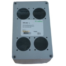 SPELSBERG zásuvková rozvodnice STG 004-L 0mod. IP44 plná.dvířka šedá 4 otvory