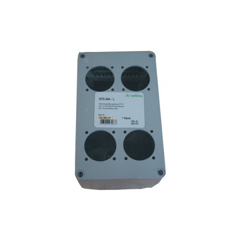 SPELSBERG zásuvková rozvodnice STG 004-L 0mod. IP44 plná.dvířka šedá 4 otvory