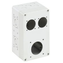 SPELSBERG zásuvková rozvodnice STG 012-L 0mod. IP44 plná dvířka šedá 3 otvory