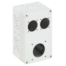 SPELSBERG zásuvková rozvodnice STG 012-L 0mod. IP44 plná dvířka šedá 3 otvory