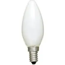 TESLAMP matná svíčková žárovka 60W 230V E14