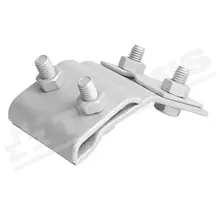 TREMIS hromosvodová svorka větší na okapné žlaby (oplech aj) SOa zinek