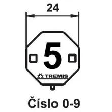 TREMIS štítek označení číslo 5