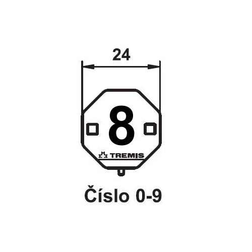 TREMIS štítek.označení číslo 8