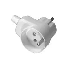 TYMPOL vidlice úhlová s průchozí zásuv.pro pohyblivý přívod WT-16U/G 2P+E