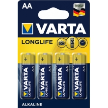 #VARTA baterie alkalická LONGLIFE 4106 AA/LR6 ;BL4
