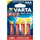 VARTA baterie alkalická MAX.POWER 4703 AAA/LR03 ; BL4