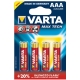 VARTA baterie alkalická MAX.POWER 4703 AAA/LR03 ;BL4