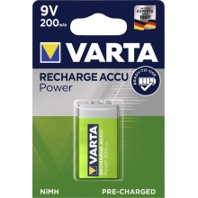 VARTA baterie nabíjecí NiMH 200mAh 9V/6F22/56722 ; BL1