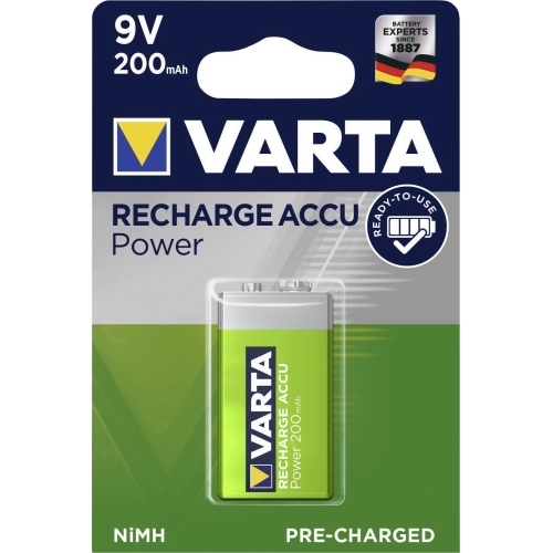 VARTA baterie nabíjecí NiMH 200mAh 9V/6F22/56722 ;BL1