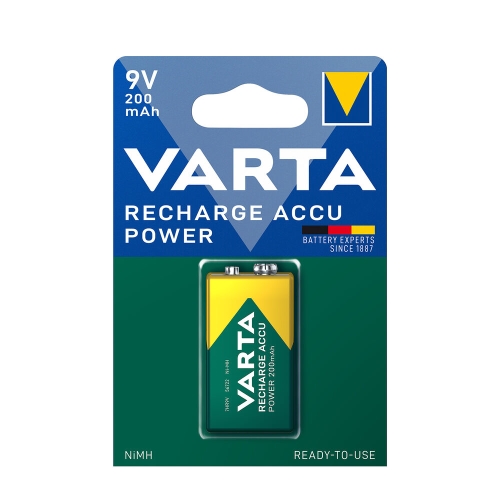 VARTA baterie nabíjecí NiMH 200mAh 9V/6F22/56722 ;BL1