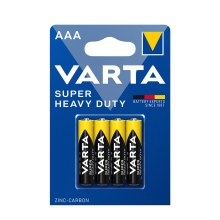 VARTA baterie zinko-uhlik. SUPER.HEAVY.DUTY 2003 AAA/R03 ;BL4