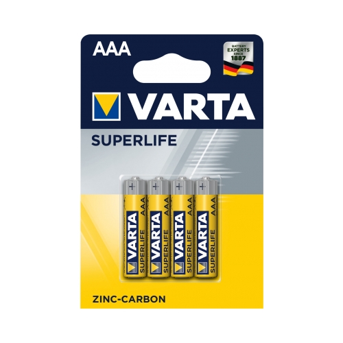 VARTA baterie zinko-uhlik. SUPER.HEAVY.DUTY 2003 AAA/R03 ;BL4
