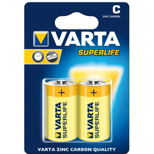 VARTA baterie zinko-uhlik. SUPERLIFE 2014 C/R14 ; BL2 /Bal.24ks/