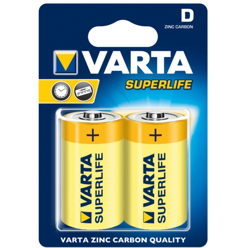 VARTA baterie zinko-uhlik. SUPERLIFE 2020 D/R20 ; BL2 /Bal.24ks/