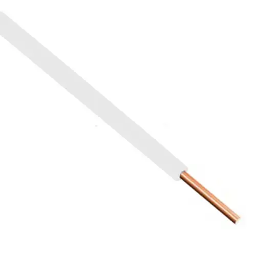 vodič pevný CY 0.5mm ;bílá