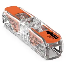 WAGO instalační svorka s páčkou 0.2-4 mm2 transp/oranž Kód:221-2411