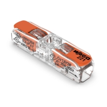 WAGO svorka instalační s páčkou 0.2-4 mm2 transp/oranž Kód:221-2411 ;bal.5ks