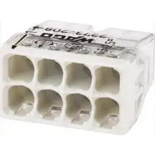 WAGO svorka krabicová 8x0.5-2.5 mm2 transp/šedá Kód:2273-208 ;pytel=2500ks