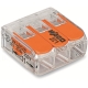 WAGO svorka s páčkou 3x0.14-4 mm2 transp/oranž Kód:221-413